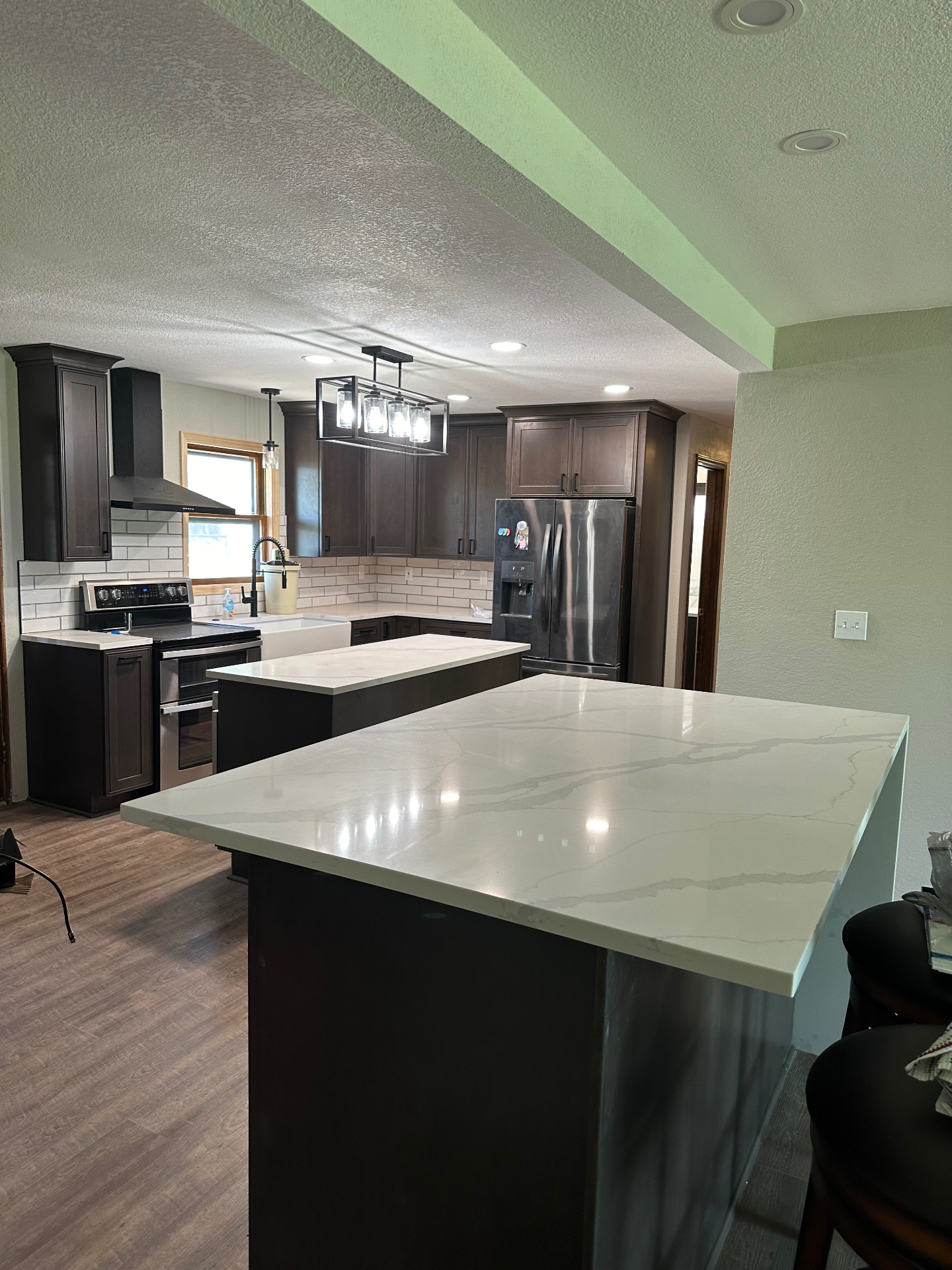 Double Quartz Island Kitchen — Kansas City